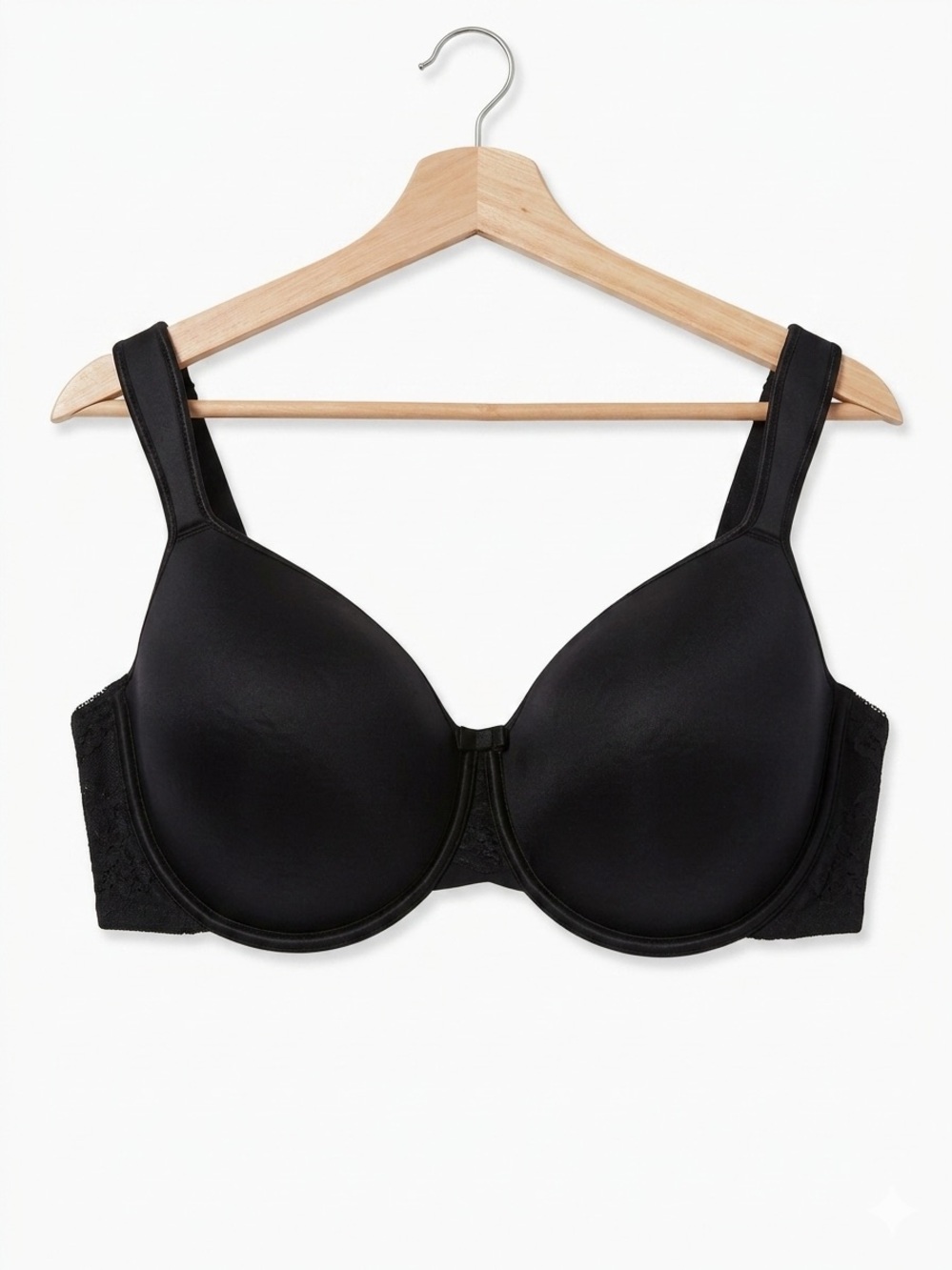 Torrid Curve Black Underwire Full Coverage Bra with Wide Straps 40DDD